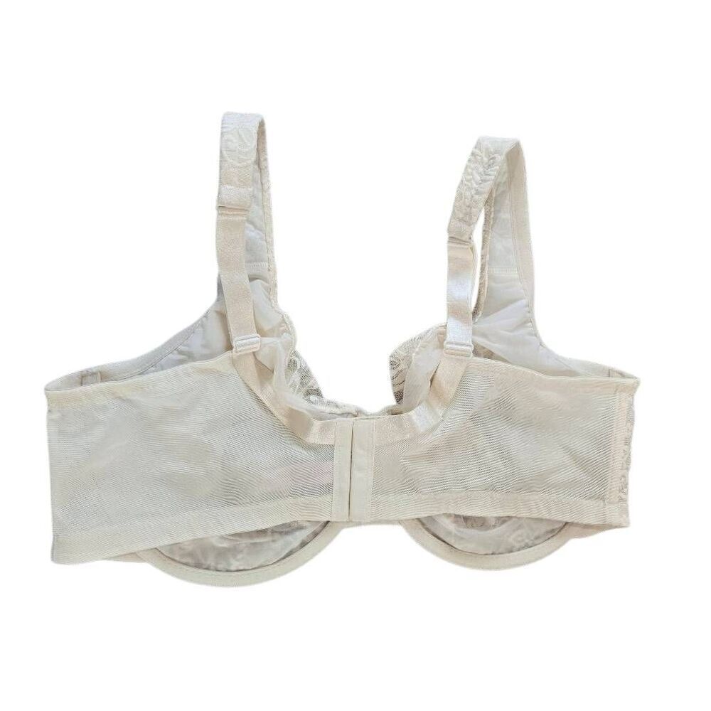 Cacique Bra Size 42DDD Underwire Lace Full Coverage Cream Beige - Picture 3 of 4